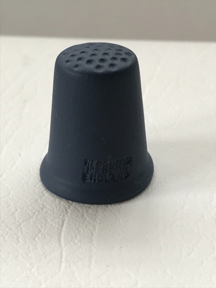 Wedgwood Dark blue jasperware Libra thimble in excellent condition .