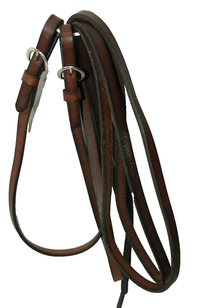 TORY Leather Western Bridle Split Reins Buckle End Matching Chinstrap