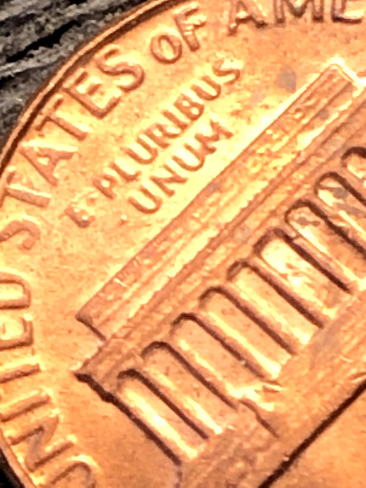 1982 NMM LINCOLN 1c errors: LTRS TOUCHINGRIM R/SIDE CLOSE AM AU