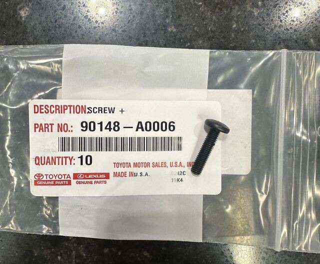 Genuine Box Screw (QTY 1) 90148-A0006