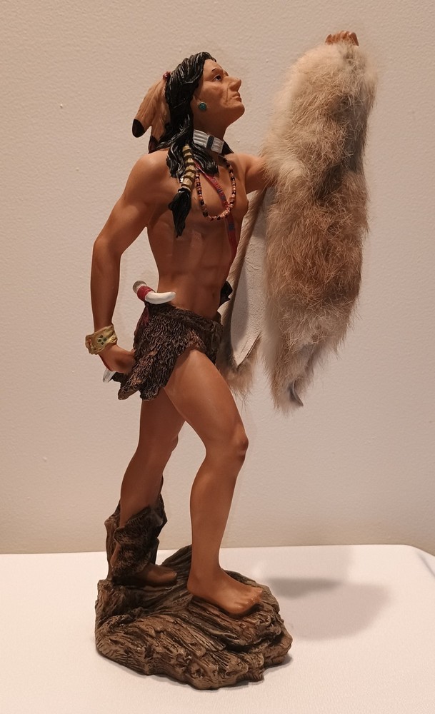 Vintage Native American Resin Statue