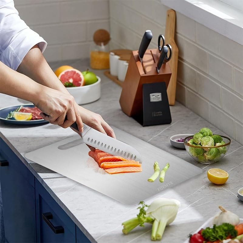 Katuchef Titanium Cutting Board for Kitchen, Pure Katu chef Titanium Cutting ...