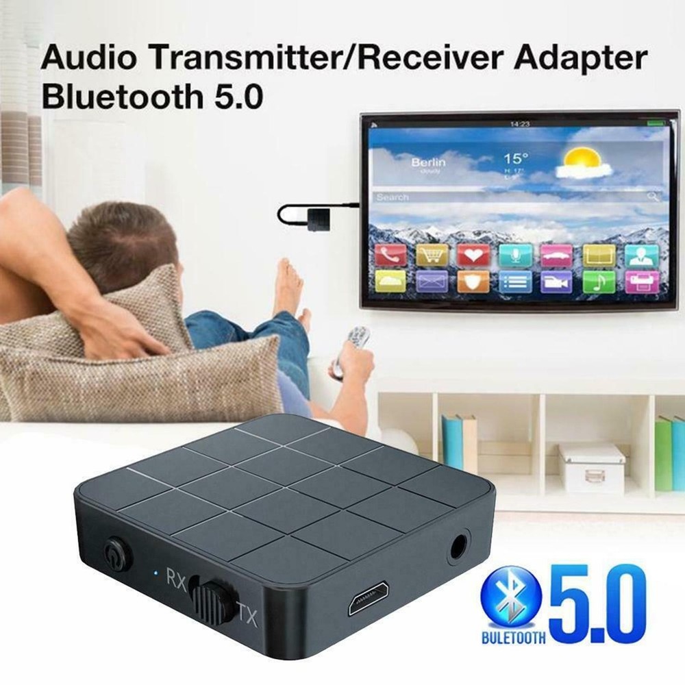 3.5mm Mini Dual Mode Bluetooth 5.0 Transmitter&Receiver Adapter Audio Cable e