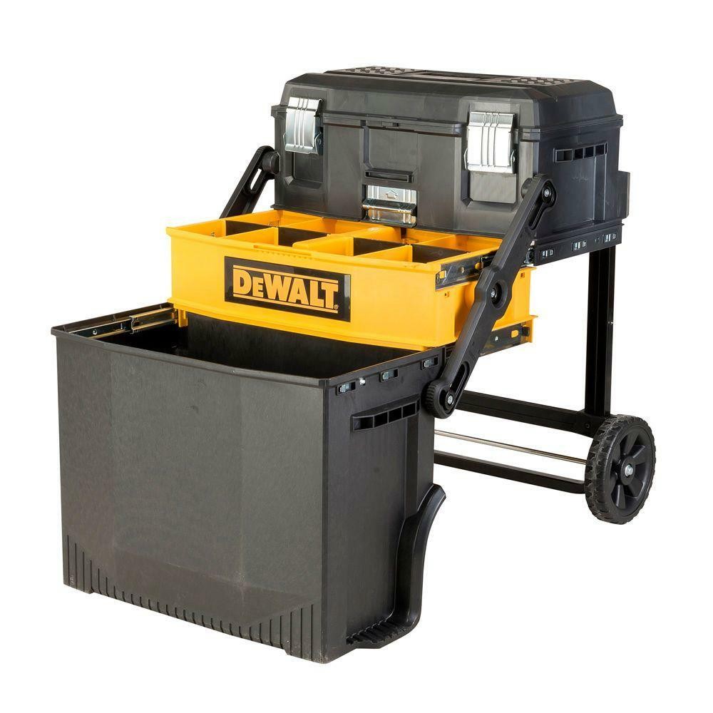 Portable Storage Tool Box Mobile Rolling Organizer Bin Tray For Dewalt Dwst20880