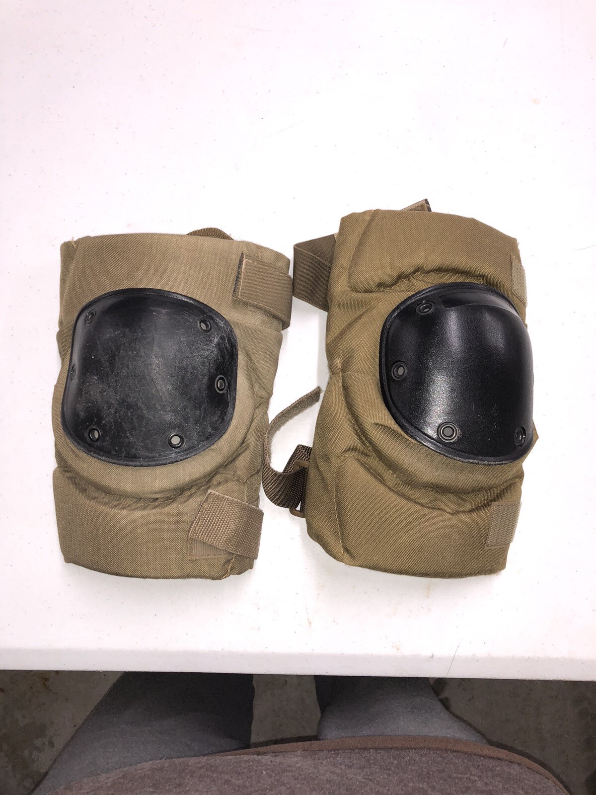 1 Pair KNEE PADS Woodland /COYOTE BROWN USGI Tactical Protective Military Small
