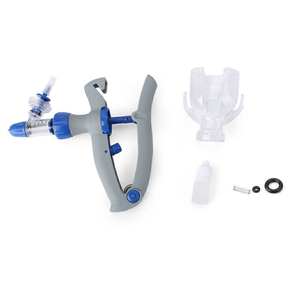 Automatic Self Refill Injector Syringe Livestock Cattle Chicken Sheep Tool 5ml