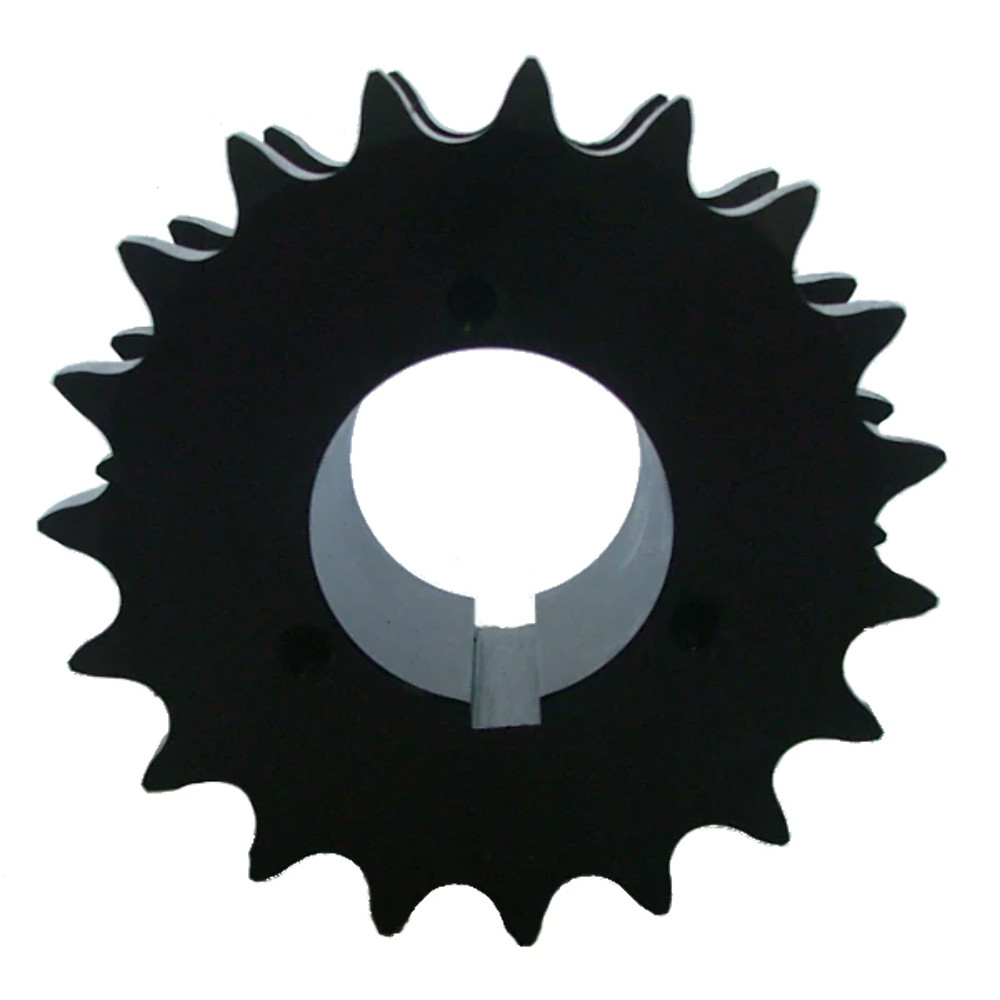 DS60P19 19-Tooth, 60 Standard Roller Chain Split Taper Double Single Sprocket (3