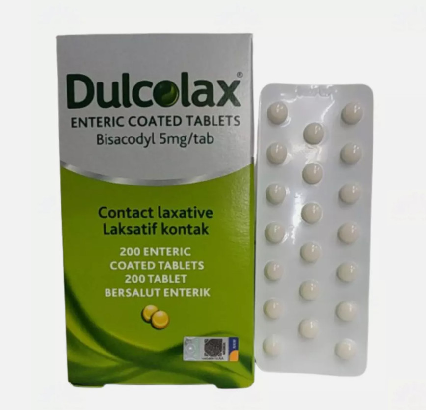 3 X Dulcolax Tablets 200's Bisacodyl 5mg Effective Constipation Relief