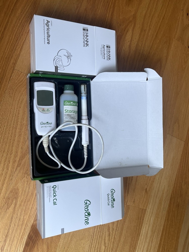 Hannah Gro Line PH/EC/TDS/temperature Meter with Multi Parameter Probe HI9814