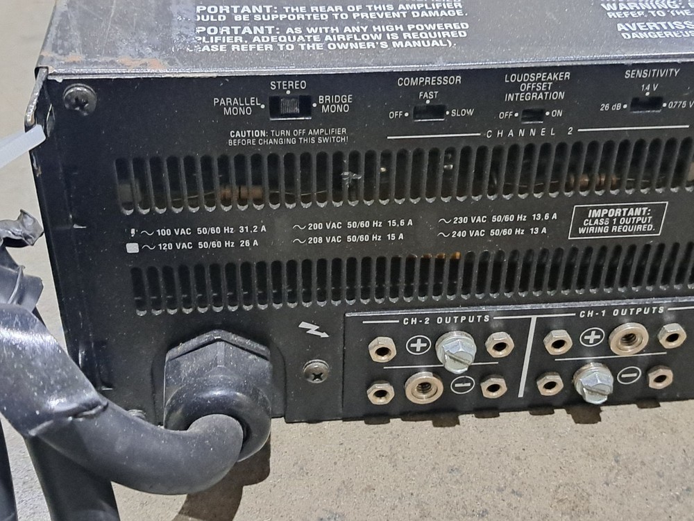 Crown Macro-Tech 5000vz MA-5000VZ Macrotech L5-30 5000W