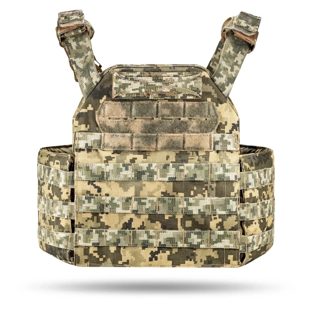 Ukrainian M8 Plate Carrier MM14 Pixel Tactical Vest Admin Panel MOLLE