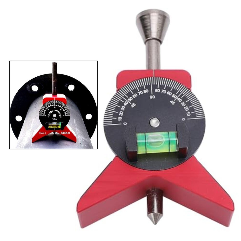 Magnetic Base Pipe Center Locator Precise Alignment Anodized Aluminum Alloy