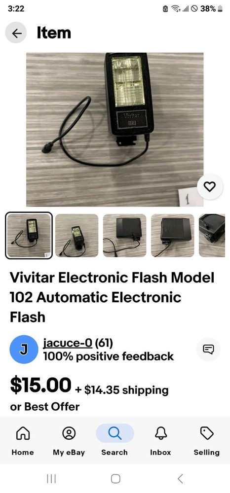 Vivitar Electronic Automatic Flash Model 202 With Manual