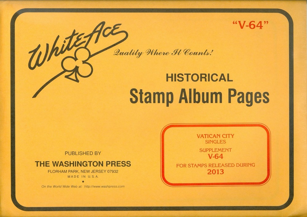 White Ace Stamp Album Supplement for Vatican City 2013, "V-64"