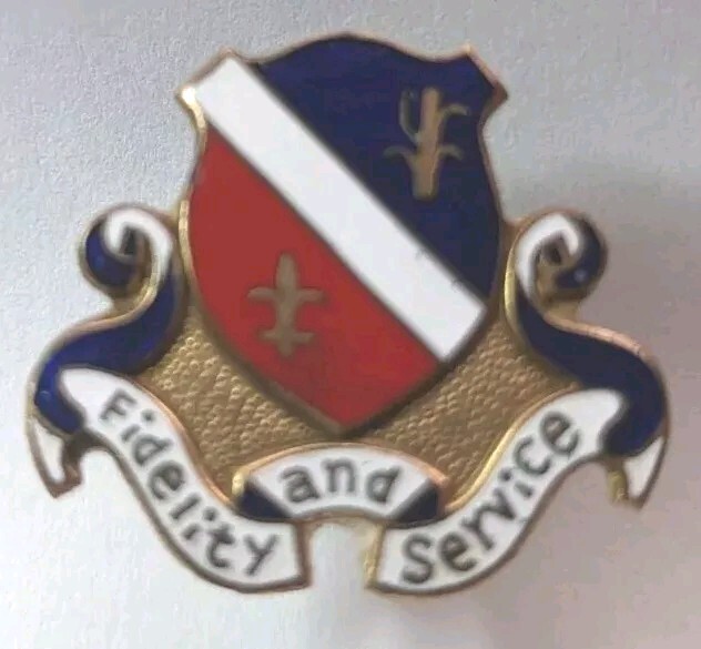 WW2 350th Infantry Regiment Unit Crest D.I. - Odd Version  -  SB