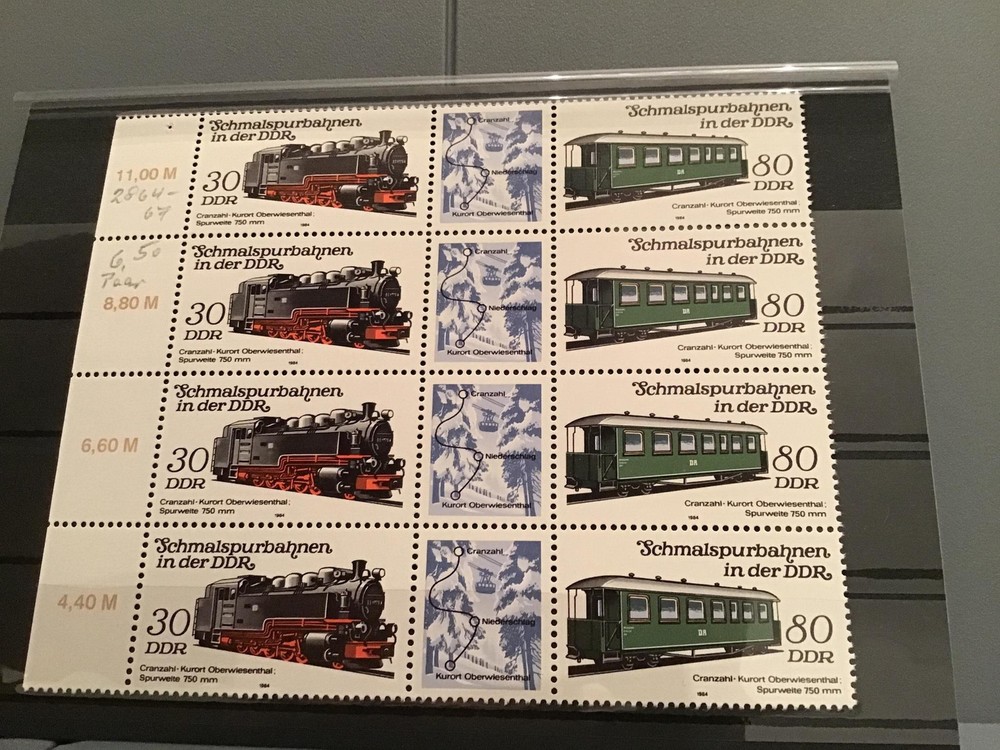 Germany 1984  mint never hinged Railway  Stamps R23076