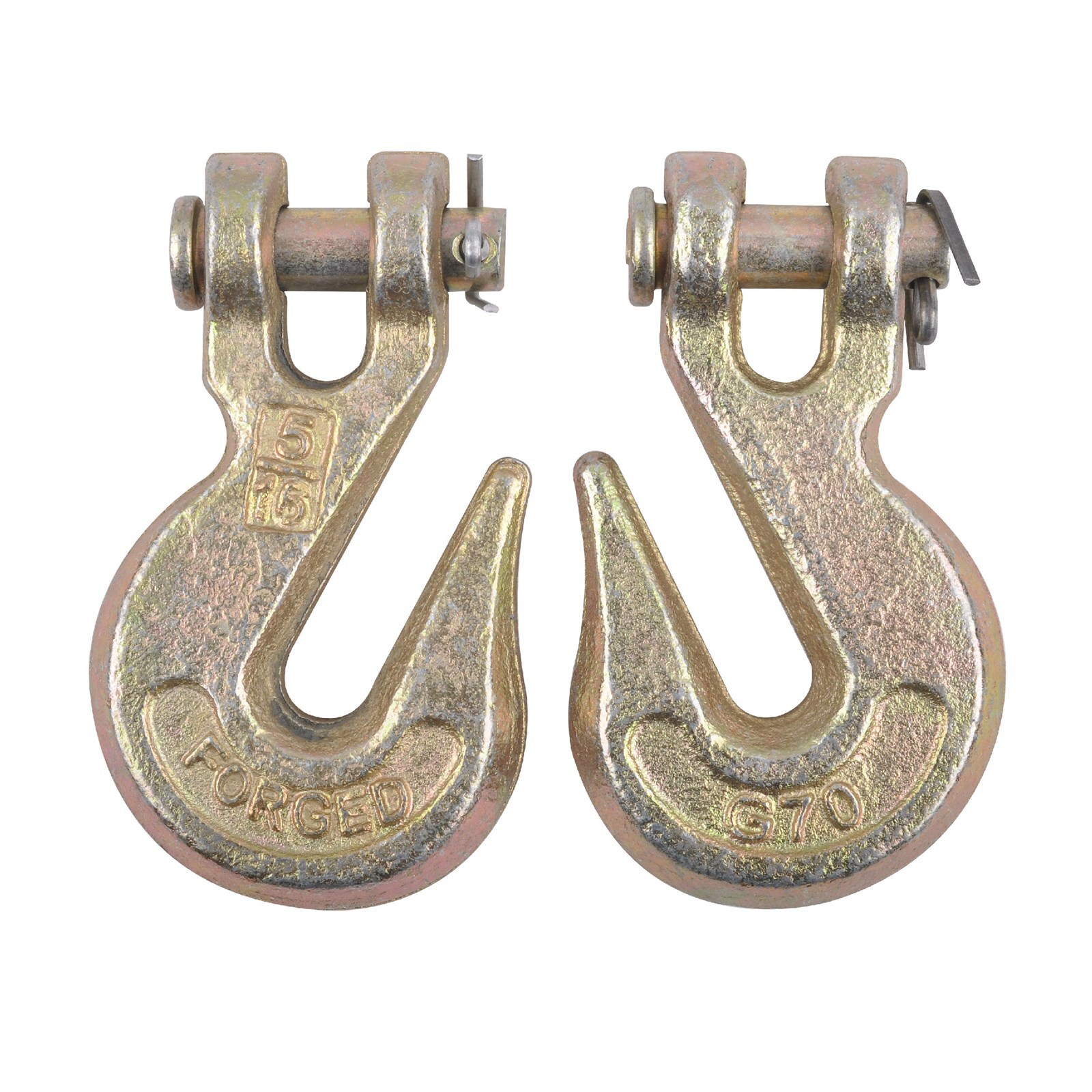 4 Pack G70 5/16" Clevis Grab Hooks Tow Chain Hook Flatbed Truck Trailer Tie Down