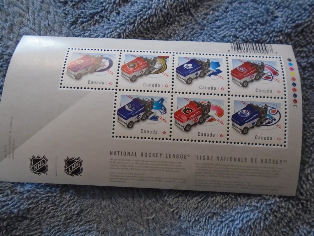 MNH Sheet NHL Zambonies
