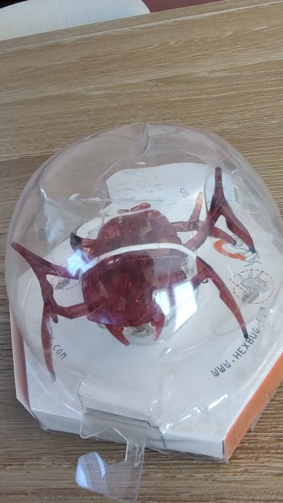 HEX BUG Red Scarab Micro Robotic Creature Toy Tested Works!