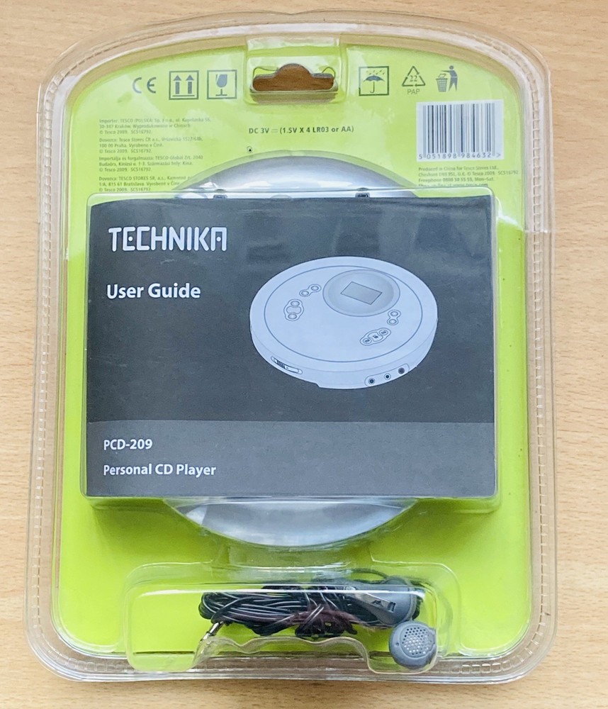 Technika PCD-209 Personal CD Player - New & Sealed