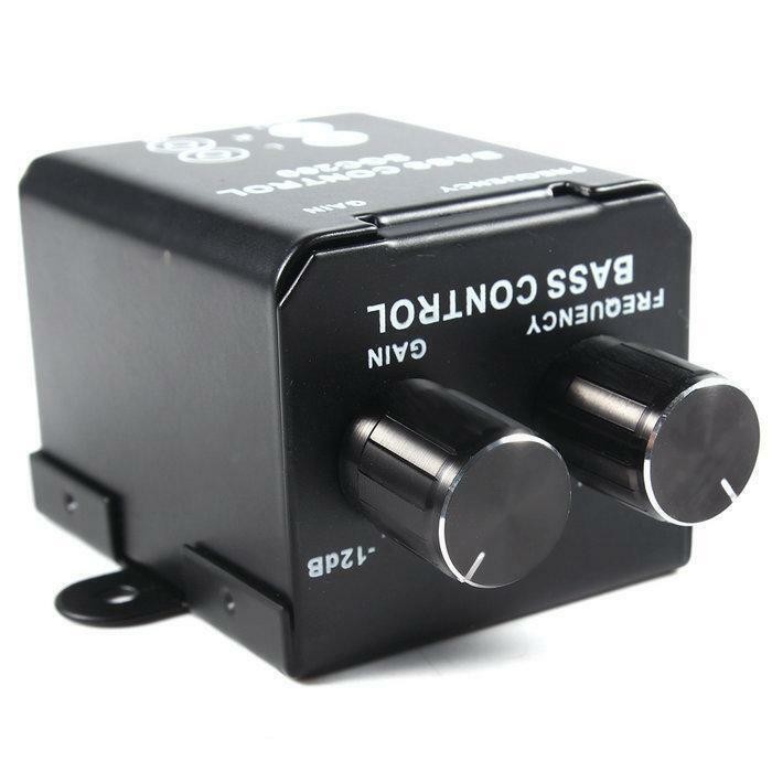 Car RCA Remote Level Amplifier Subwoofer Equalizer Crossover Bass Controller Kit
