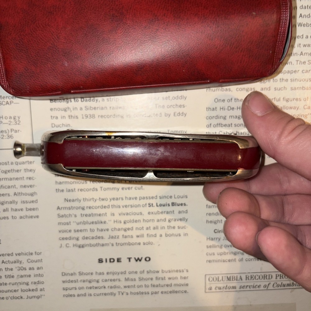 Vintage Hohner Chrometta 8 Harmonica w/Original Case Key C