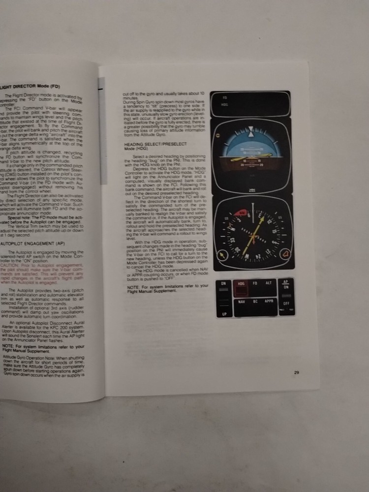 King KAP/KFC 200 Flight Control Systems Pilots Guide -Reproduction