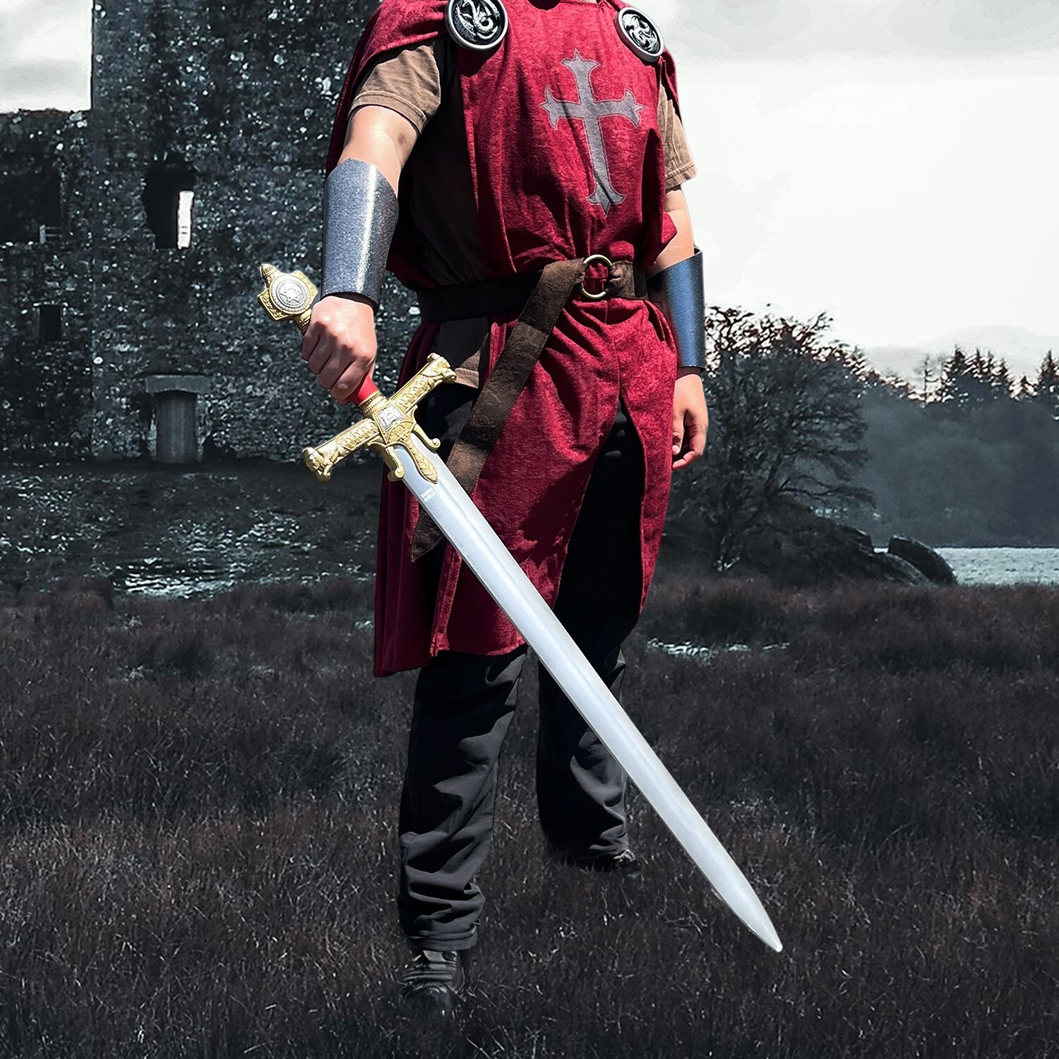 41 1/2" Medieval King Solomon Foam Templar Sword