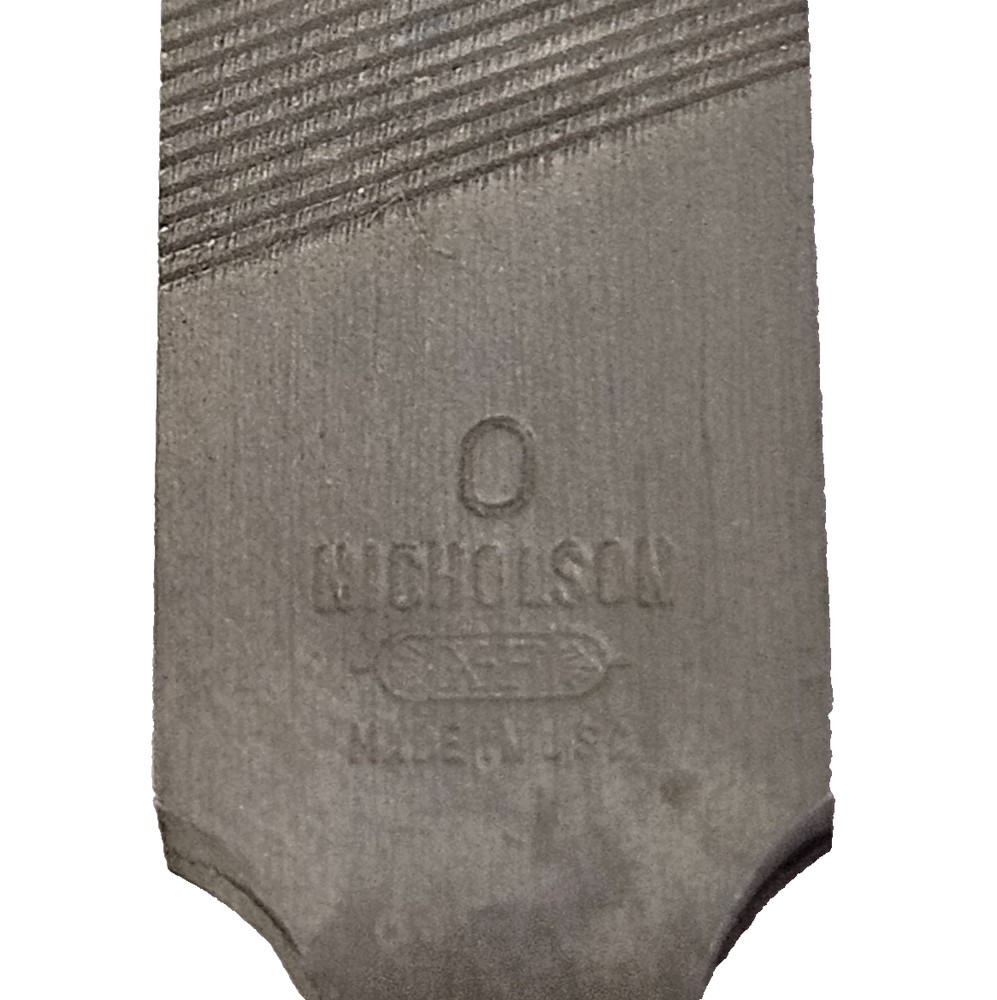 39861 Nicholson 4" Pillar File #0 Coarse Double Cut Swiss Pattern