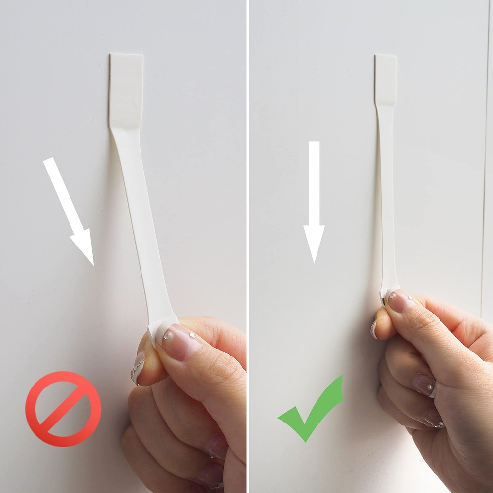 30 Small Hooks+40 Removable Strips, Clear Wire Utility Hooks with Adhesive St...