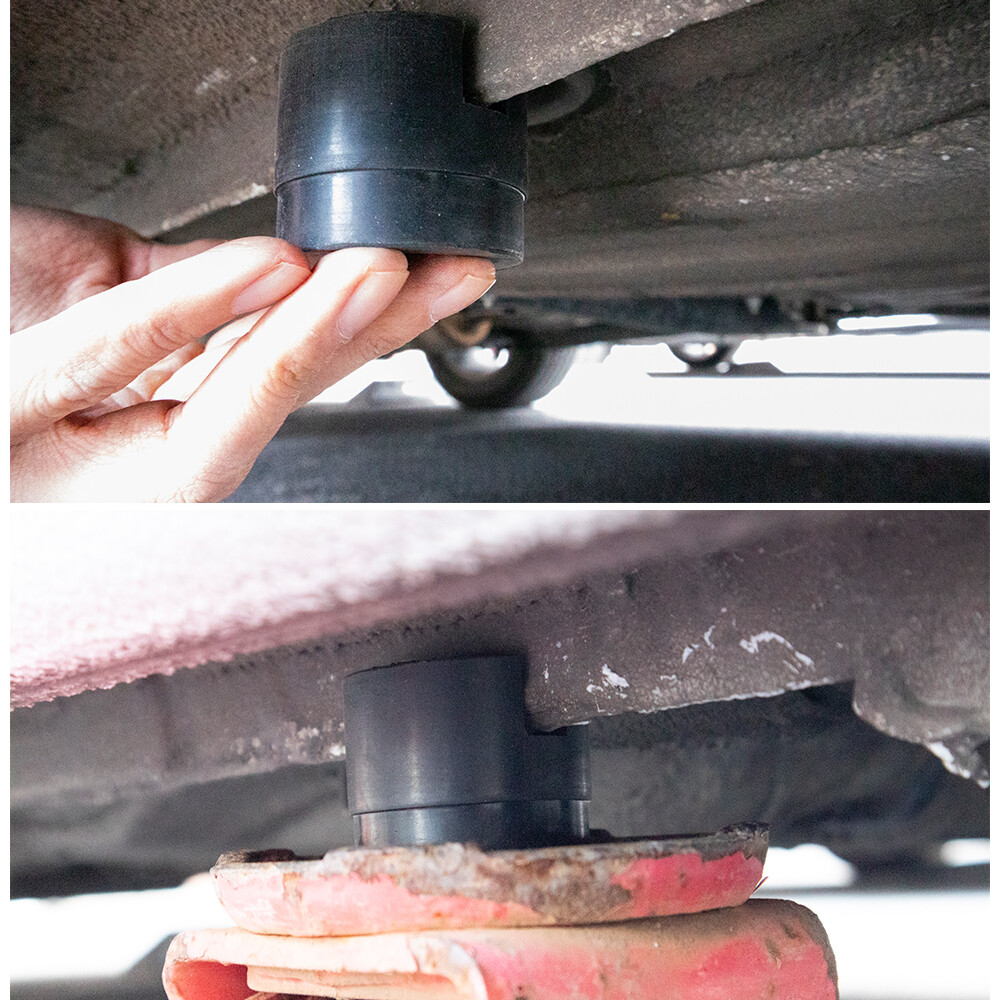 2x Hydraulic Rubber Jack Pad Car Protector Adapter Maintenance Lifting Tool