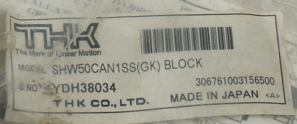 SEALED THK SHW50CAN1SS Linear Guide Block