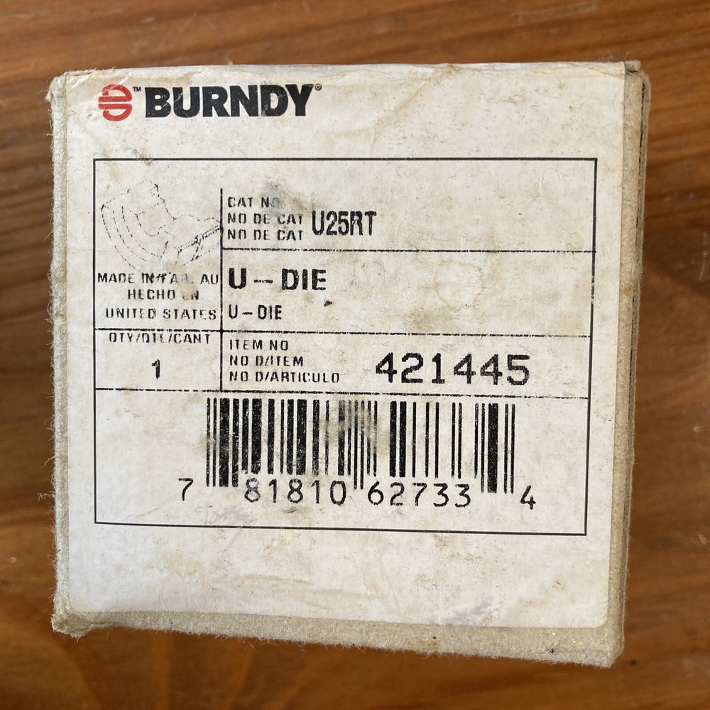 Burndy U25rt Type U Crimping Die