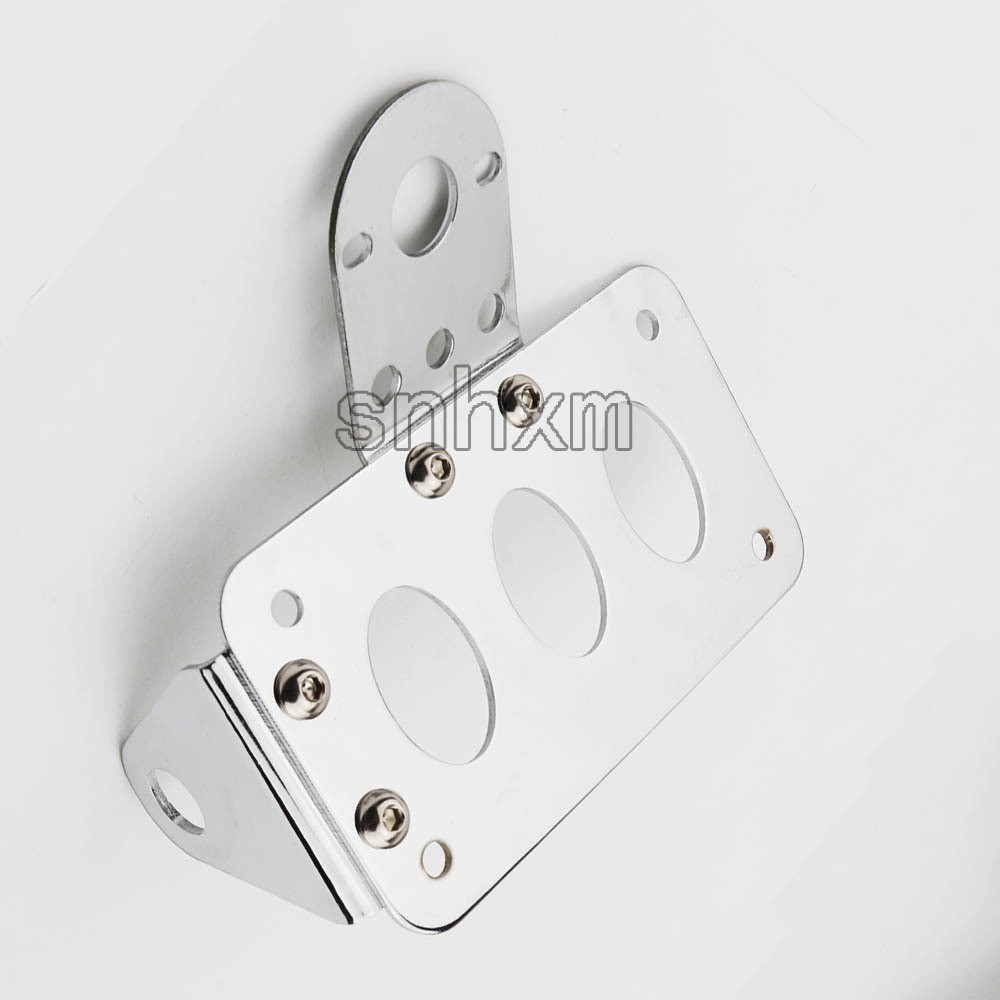 Chrome Motorcycle Side Mount License Plate Bracket Holder for Harley Davidson