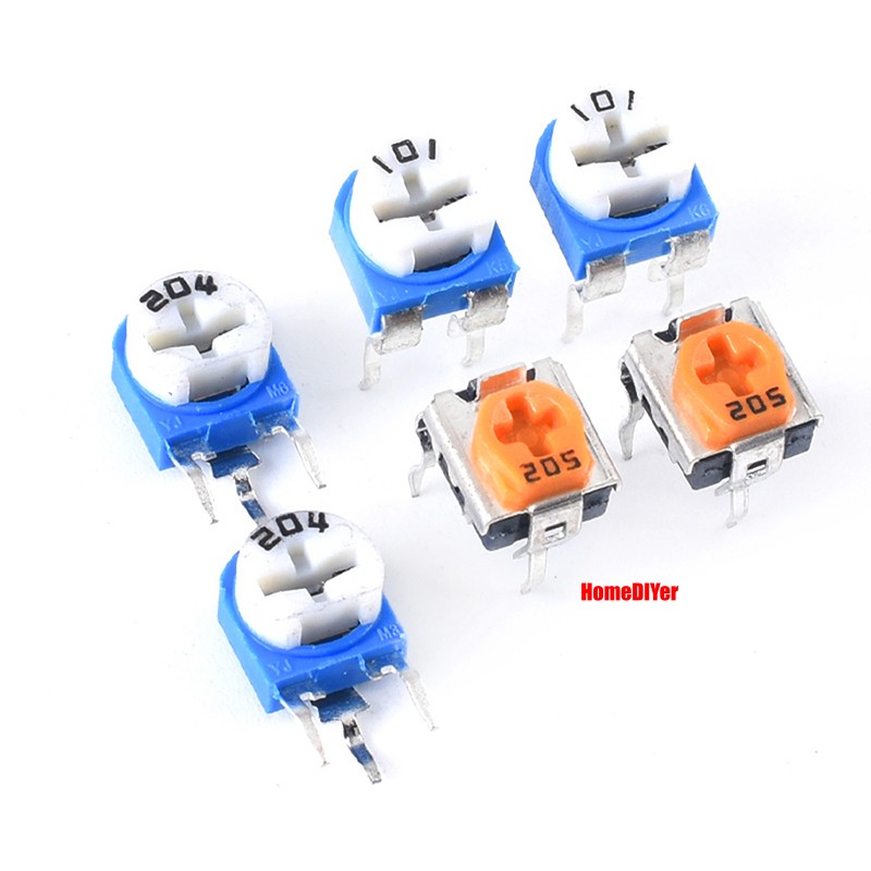 RM065/RM063/WH06 Potentiometer Horizontal/Vertical Variable Trimmers 100~2M ohm