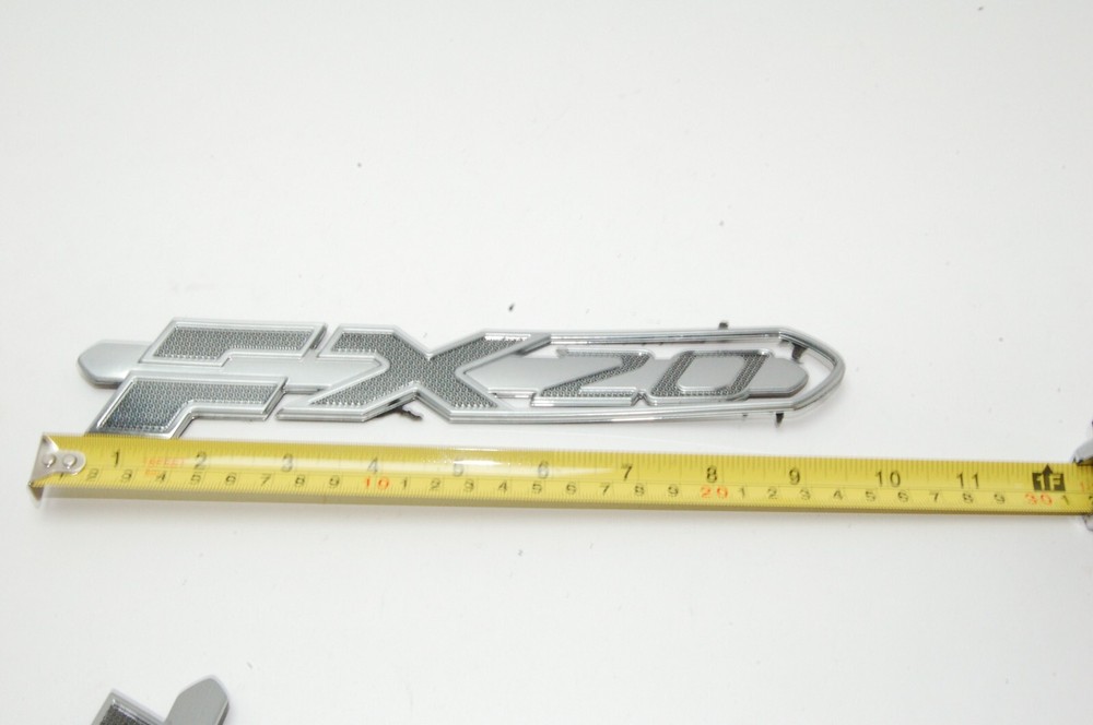 Authentic Skeeter Emblem FX20 Black & Silver USED FACTORY DECAL