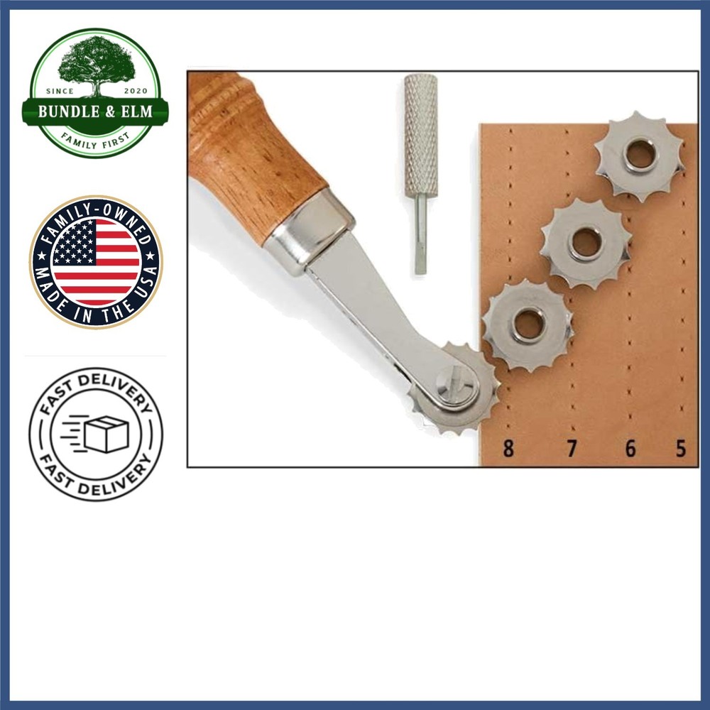 Versatile Spacer Set for Leatherwork with Adjustable Stitching Options