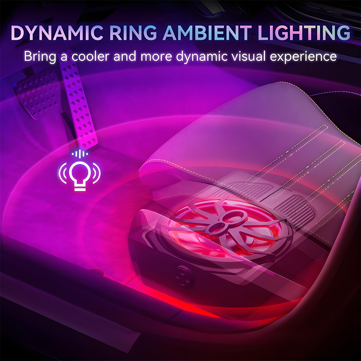 800W Wireless 10'' Slim Under Seat Powered Car Subwoofer w/Built-in Amplifier