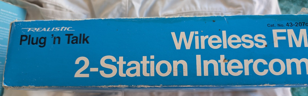 Realistic 43-207c Wireless Intercom