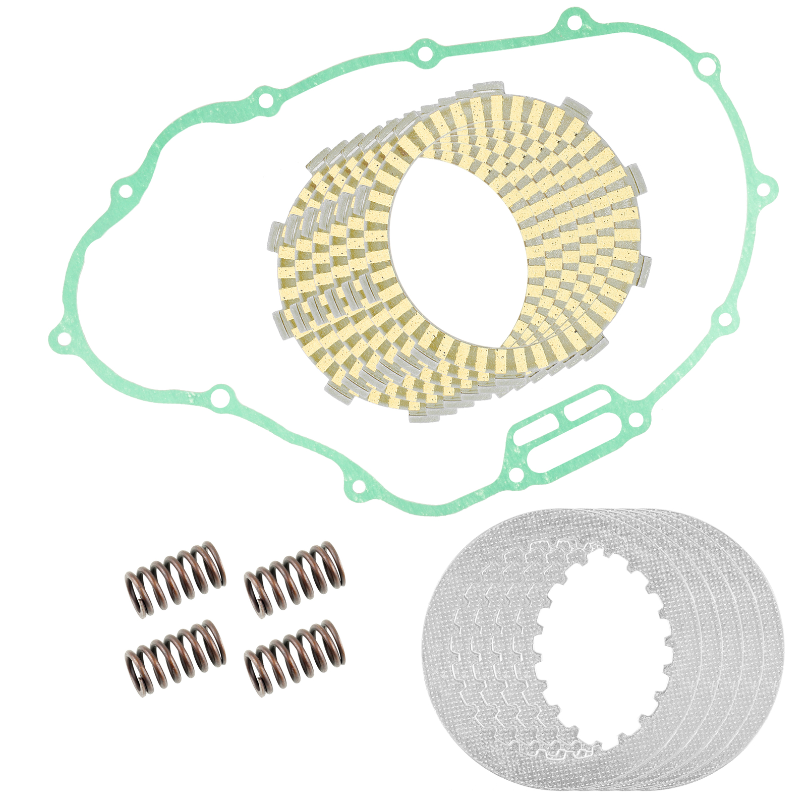 Clutch Friction Steel Plates Kit for Honda TRX300EX Sportrax 300 2x4 1993 - 2008