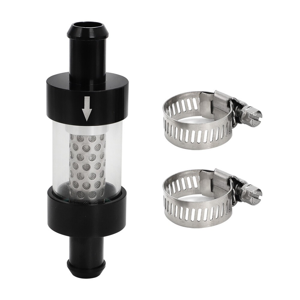 2 Sets For 5/8" Hose Inline Heater Core Coolant Filter & Inspection System 5/8"