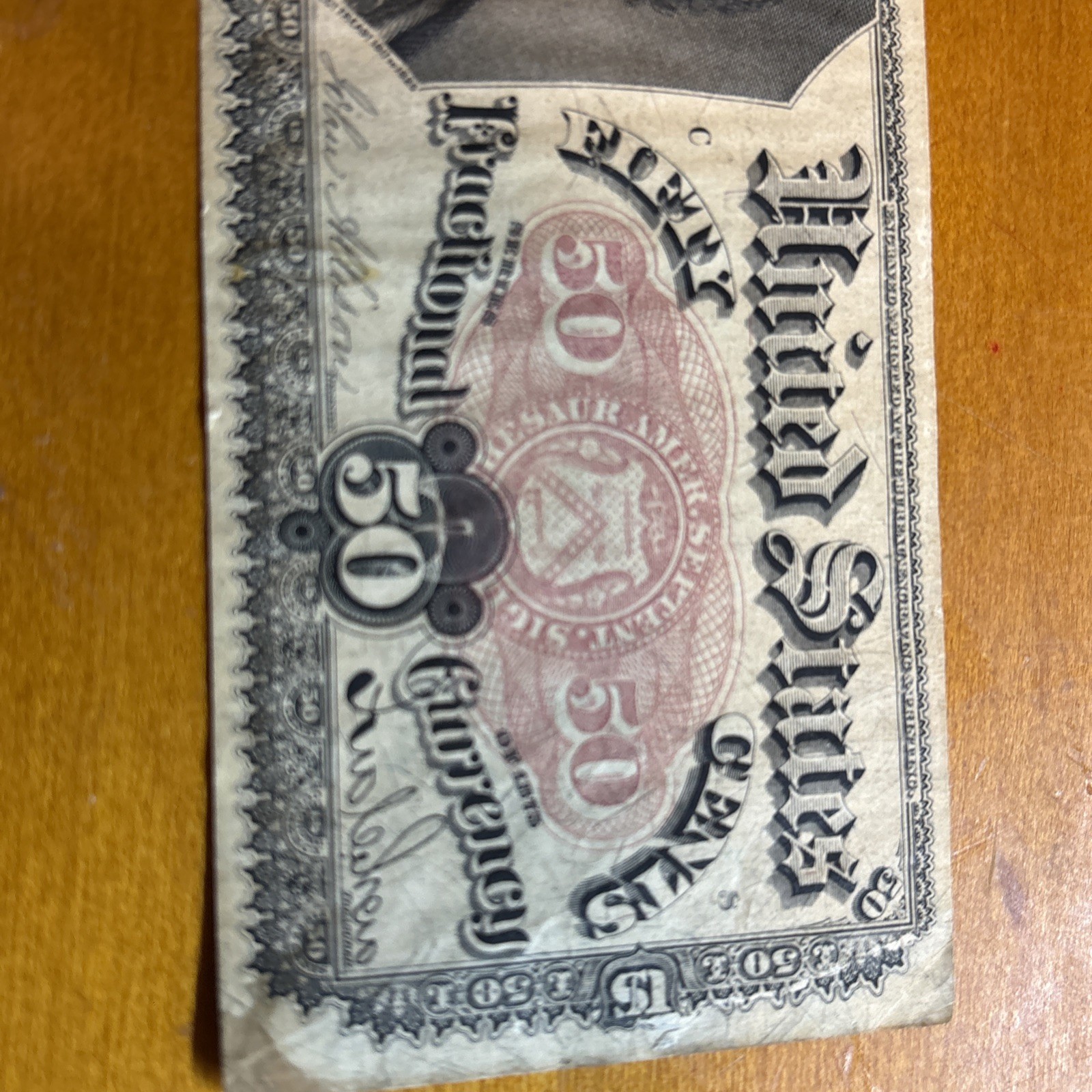 50 Cents Fifth Issue Fractional Currency Fr 1380 FINE GREAT NOTE! SHIPS FREE!