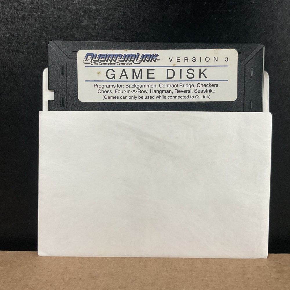 QuantumLink Commodore Version 3 Game / Program Disk 5 1/4 Inch Floppy