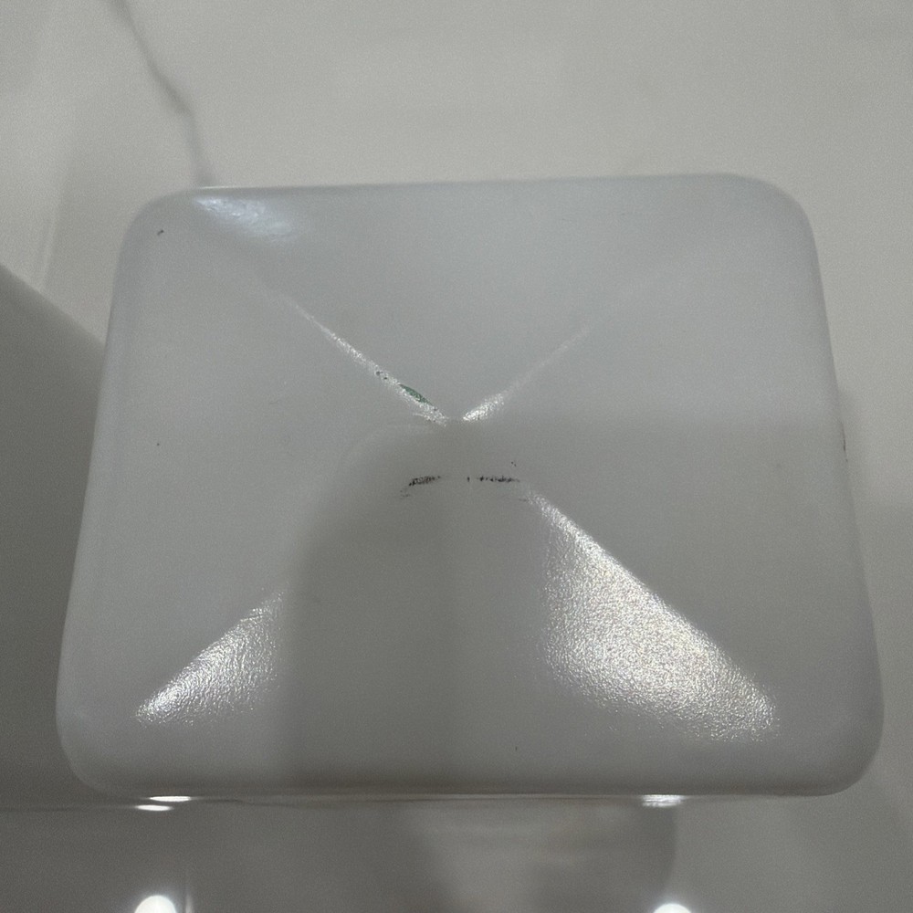 Milk Glass White Exit Double Sided Unusual Light Cover