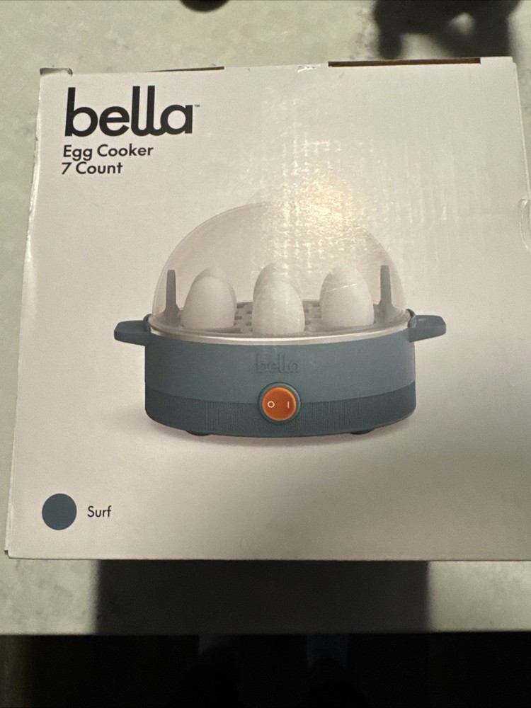 bella Electric Egg Cooker 7 Eggs Capacity Tray Single Stack for Poached Scram...