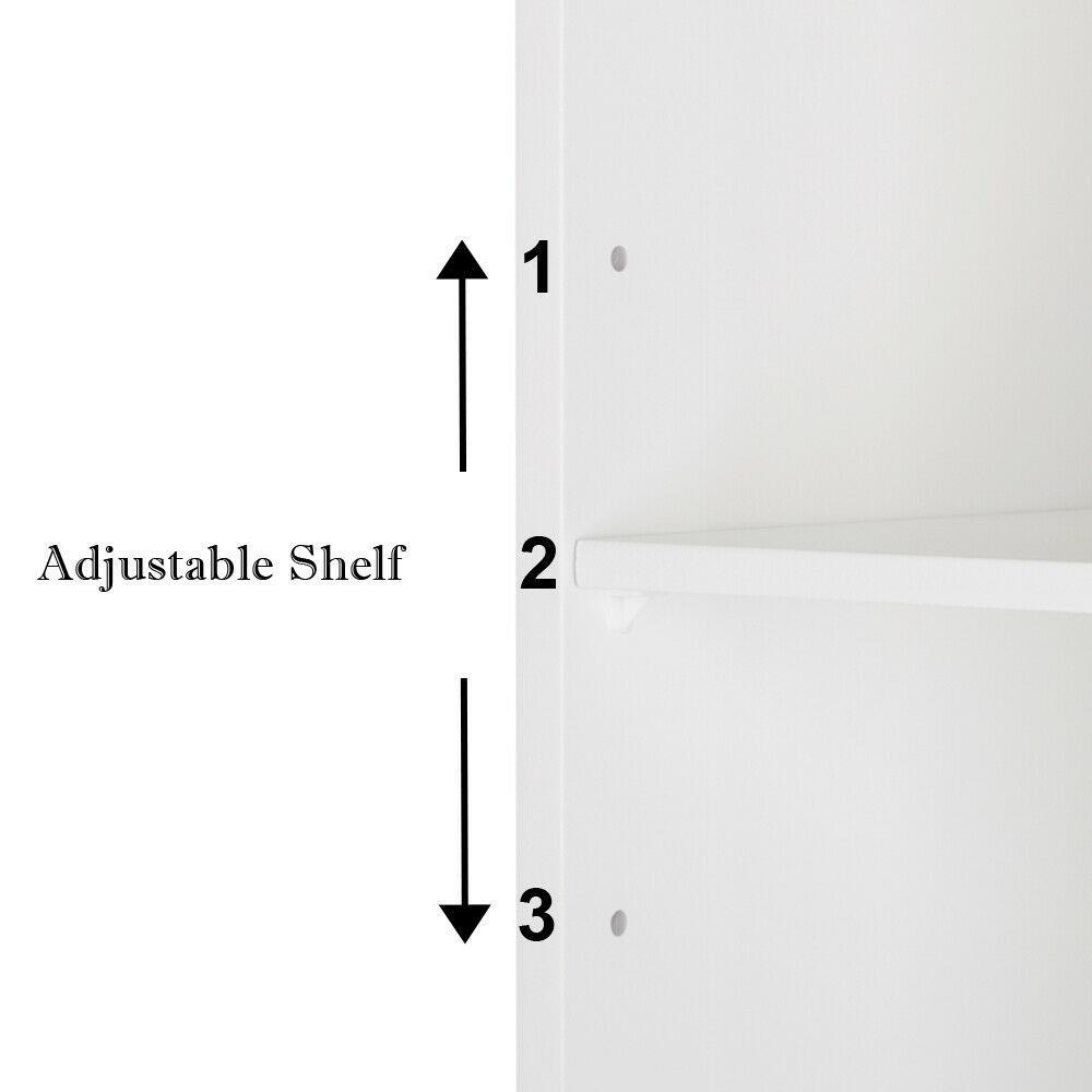 Mirror Door Wall Mount Hanging Medicine Cabinet Bathroom Storage Shelf Organizer