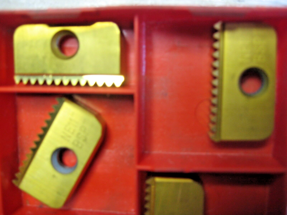 6) Xactform 30XTM 11BSPT-S Grade K20C Carbide Thread Mill Inserts 74352