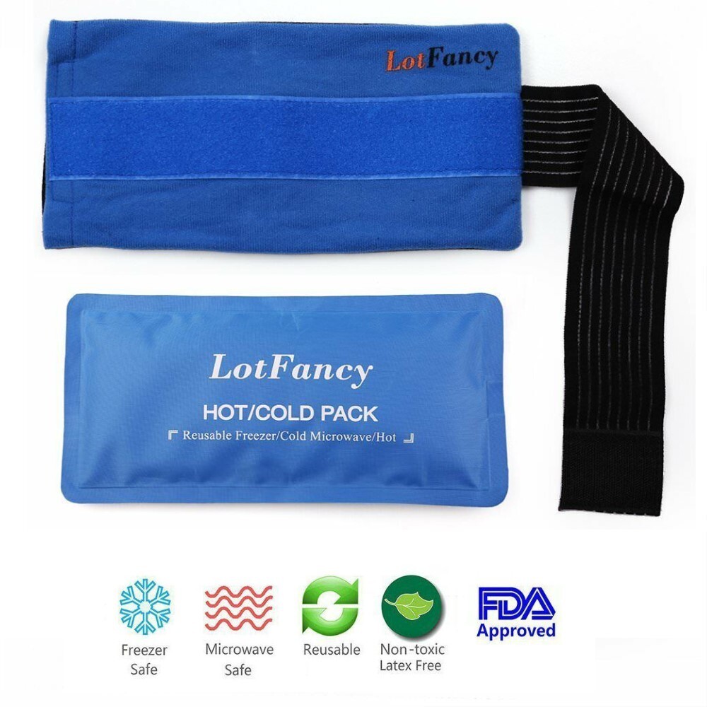 Reusable Ice Pack Gel Wrap Hot Cold Therapy Pain Relief For Knee Head Neck Ankle