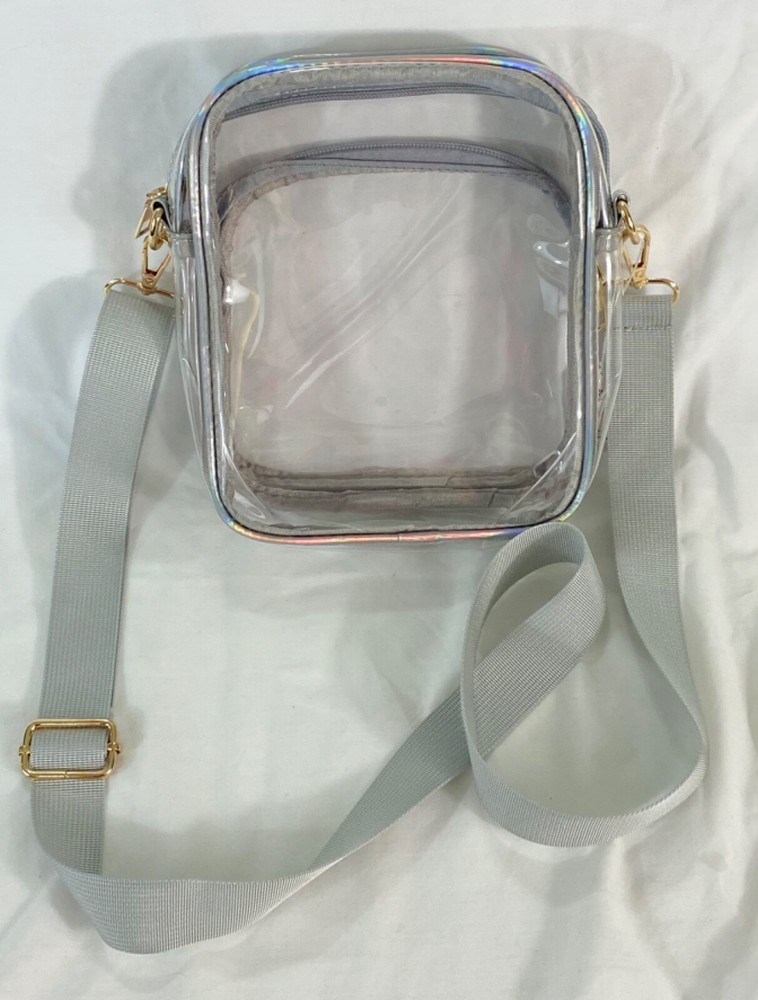 Valise clear mini backpack strap two zippered pockets great for stadium game da