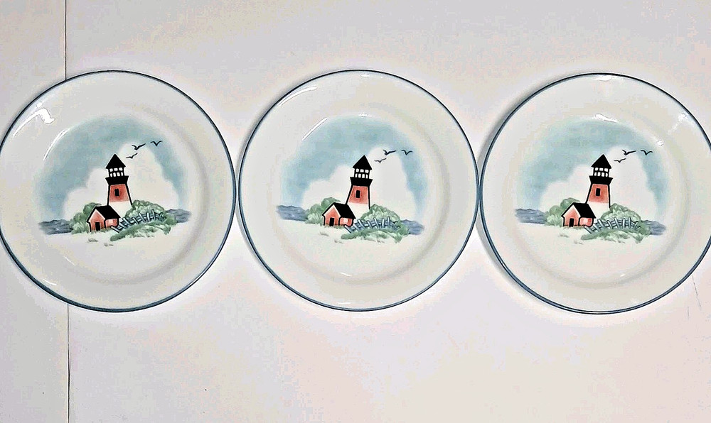 Corelle Impressions Outer Banks Lighthouse Dinnerware Stoneware 15 Piece Set